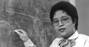 Hand of History -- The Mind of the Inventor (Webinar) 1 Shirley Jackson, Physicist, at the chalkboard.