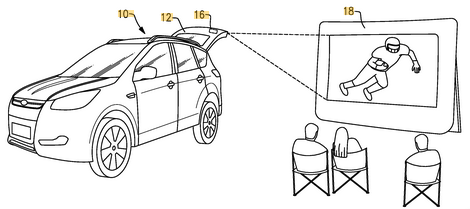 Ford is making tailgating great again… again. 1 patent drawing of US2018304820A1