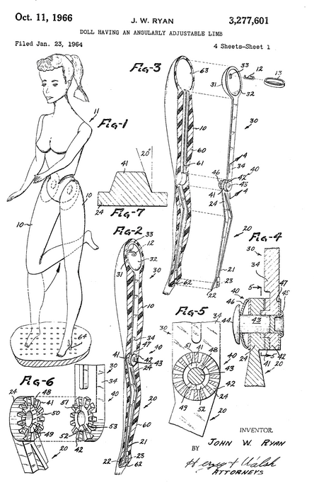 USPTO Workshop Helps DIY Inventors Understand Claims 1 A figure of patent number 3277601 from 1964